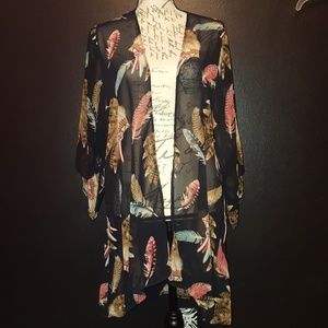 Indian Headdress Sheer Kimono